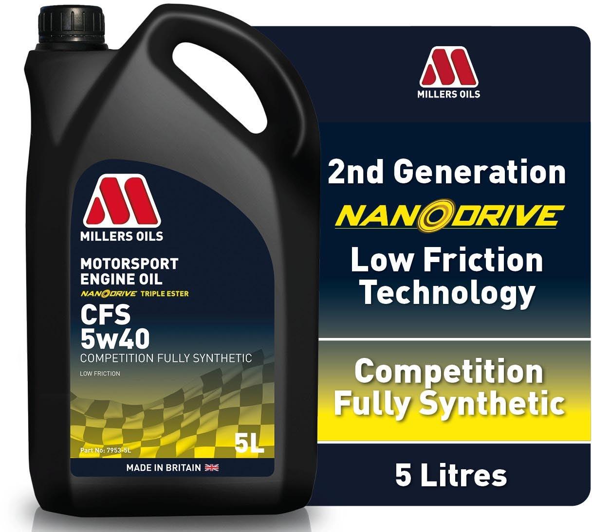 Millers Oils CFS 5W40 Motorsport Engine Oil - 5L