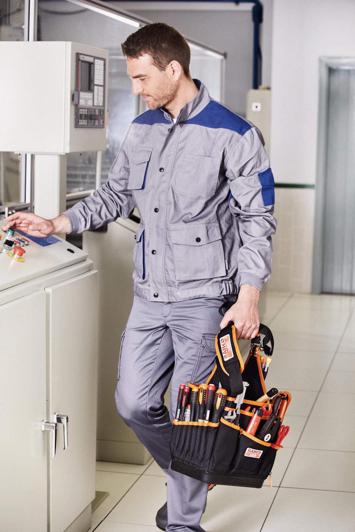 12IN ELECTRICIANS BAG-HARD BOTTOM