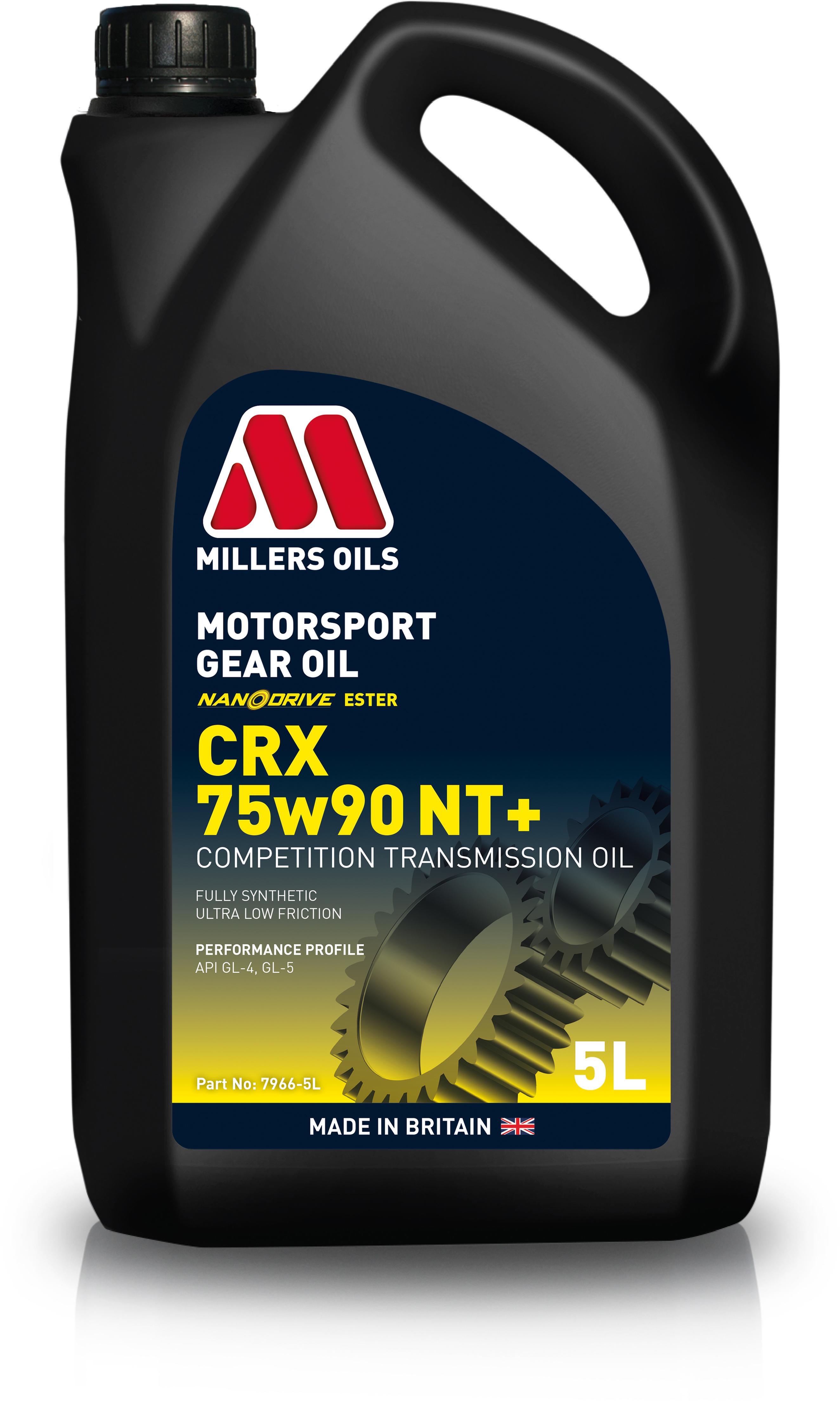 Millers Oils Crx Ls 75W90 Nt+ Motorsport Gear Oil - 5L