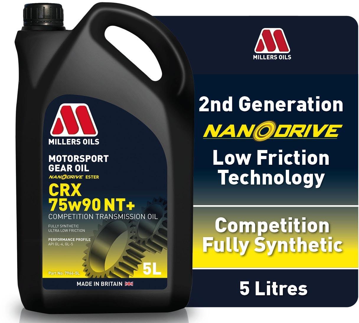 Millers Oils CRX 75W90 NT+ Motorsport Gear Oil - 5L