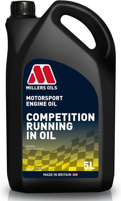 Millers Oils CRO 10W40 Motorsport Running In Oil - 5L Millers Oils CRO 10W40 Motorsport Running In Oil - 5L
