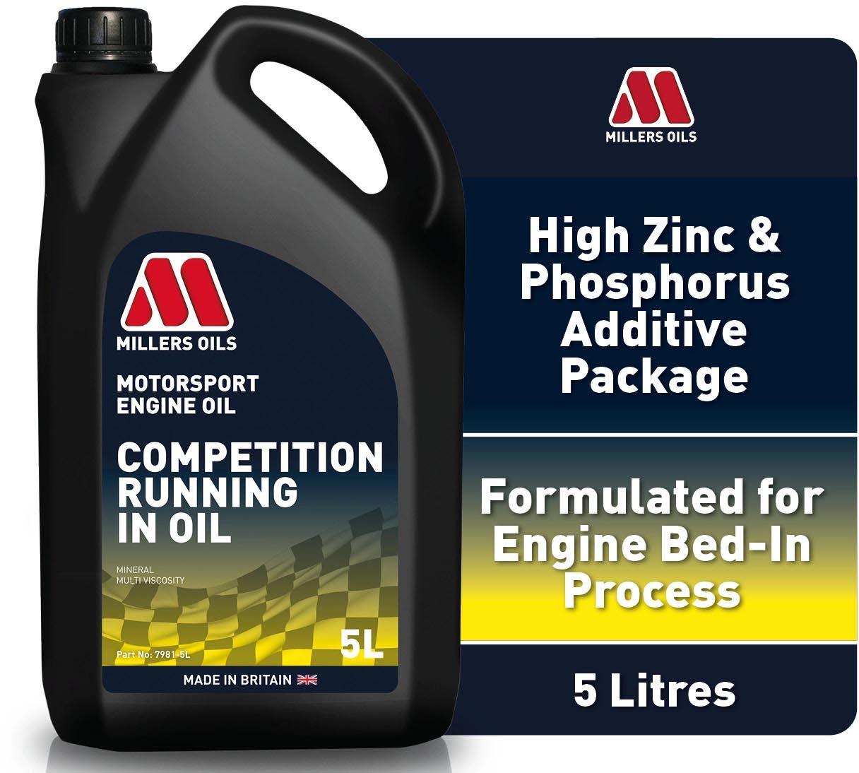 Millers Oils CRO 10W40 Motorsport Running In Oil - 5L