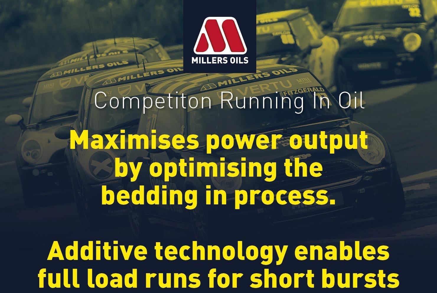 Millers Oils CRO 10W40 Motorsport Running In Oil - 5L