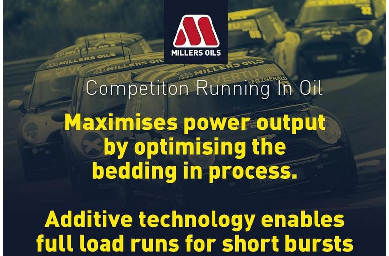 Millers Oils CRO 10W40 Motorsport Running In Oil - 5L Millers Oils CRO 10W40 Motorsport Running In Oil - 5L