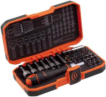 Bahco 36pc Ratcheting Coloured Bit Set