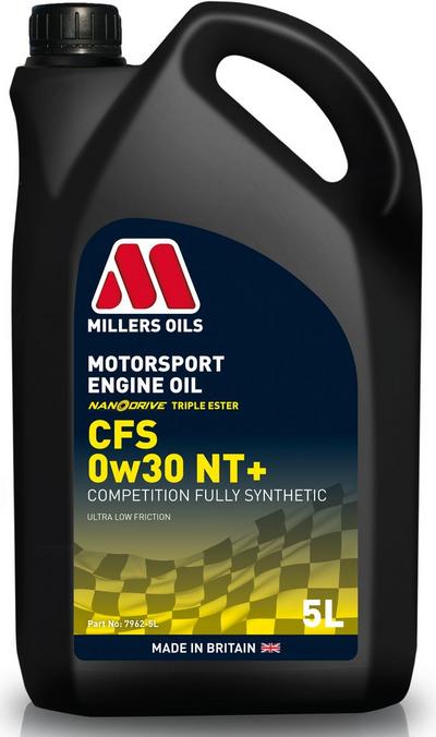 Millers Oils CFS 0W30 NT+ Motorsport Engine Oil - 5L Millers Oils CFS 0W30 NT+ Motorsport Engine Oil - 5L