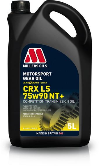 Millers Oils CRX LS 75W90 NT+ Motorsport Gear Oil - 5L