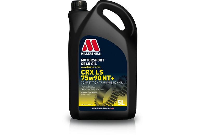 Millers Oils CRX LS 75W90 NT+ Motorsport Gear Oil - 5L Millers Oils CRX LS 75W90 NT+ Motorsport Gear Oil - 5L
