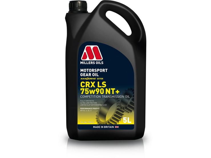 Millers Oils CRX LS 75W90 NT+ Motorsport Gear Oil - 5L