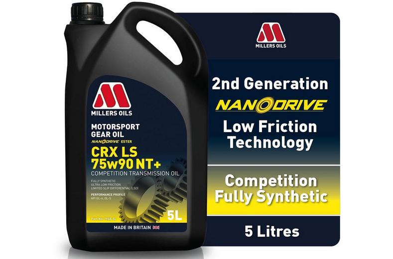 Millers Oils CRX LS 75W90 NT+ Motorsport Gear Oil - 5L Millers Oils CRX LS 75W90 NT+ Motorsport Gear Oil - 5L