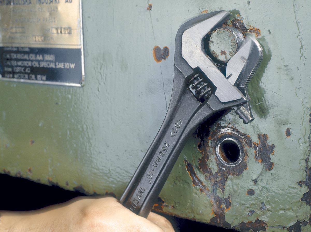 Bahco Black Adjustable Wrench 4in