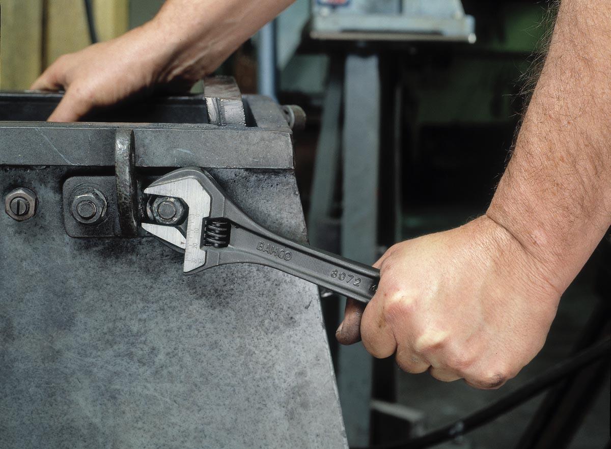 Bahco Black Adjustable Wrench 4in