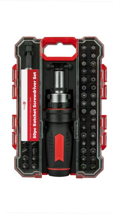 50pc Ratchet Screwdriver Set