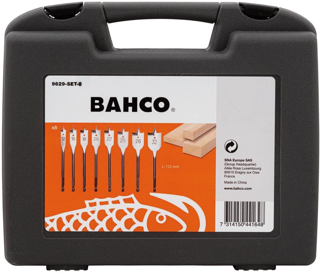 BAHCO 8PC FLAT BIT SET IN CASE (12-32MM)