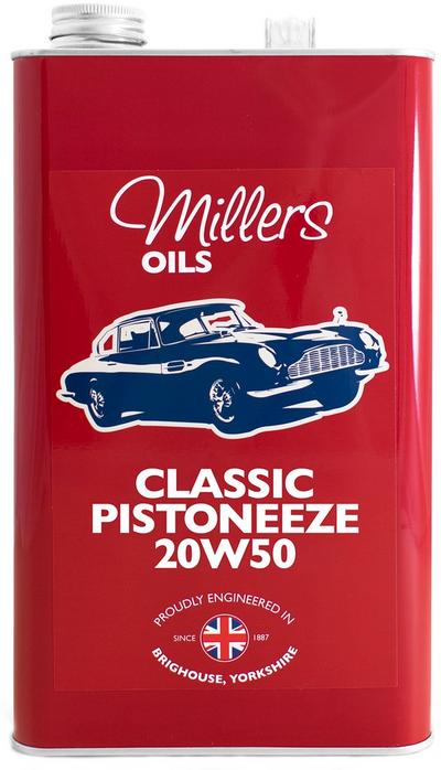 Millers Oils Classic Pistoneeze 20W50 Engine Oil - 5L Millers Oils Classic Pistoneeze 20W50 Engine Oil - 5L