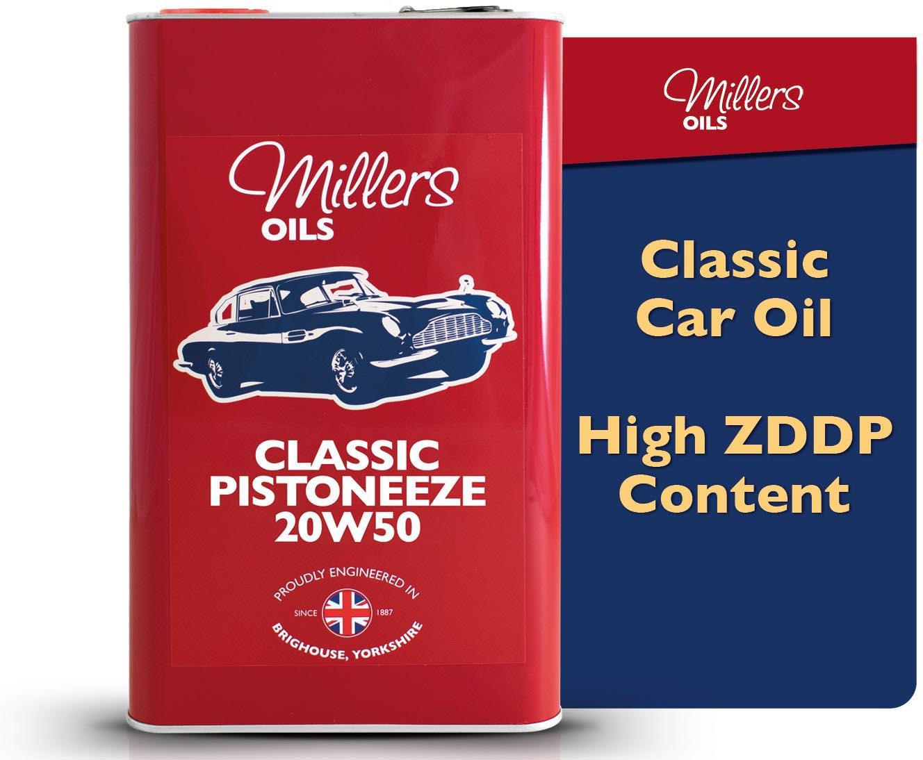 Millers Oils Classic Pistoneeze 20W50 Engine Oil - 5L
