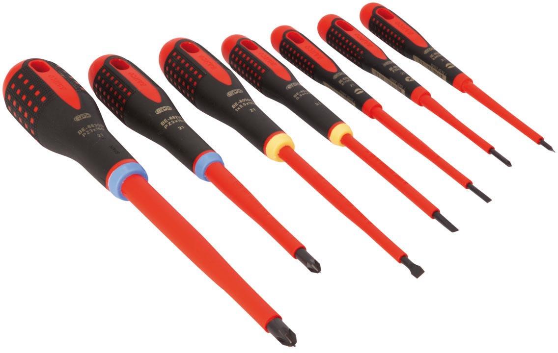 BE-9888S VDE ERGO S/DRIVER SET 7PC SL/PZ