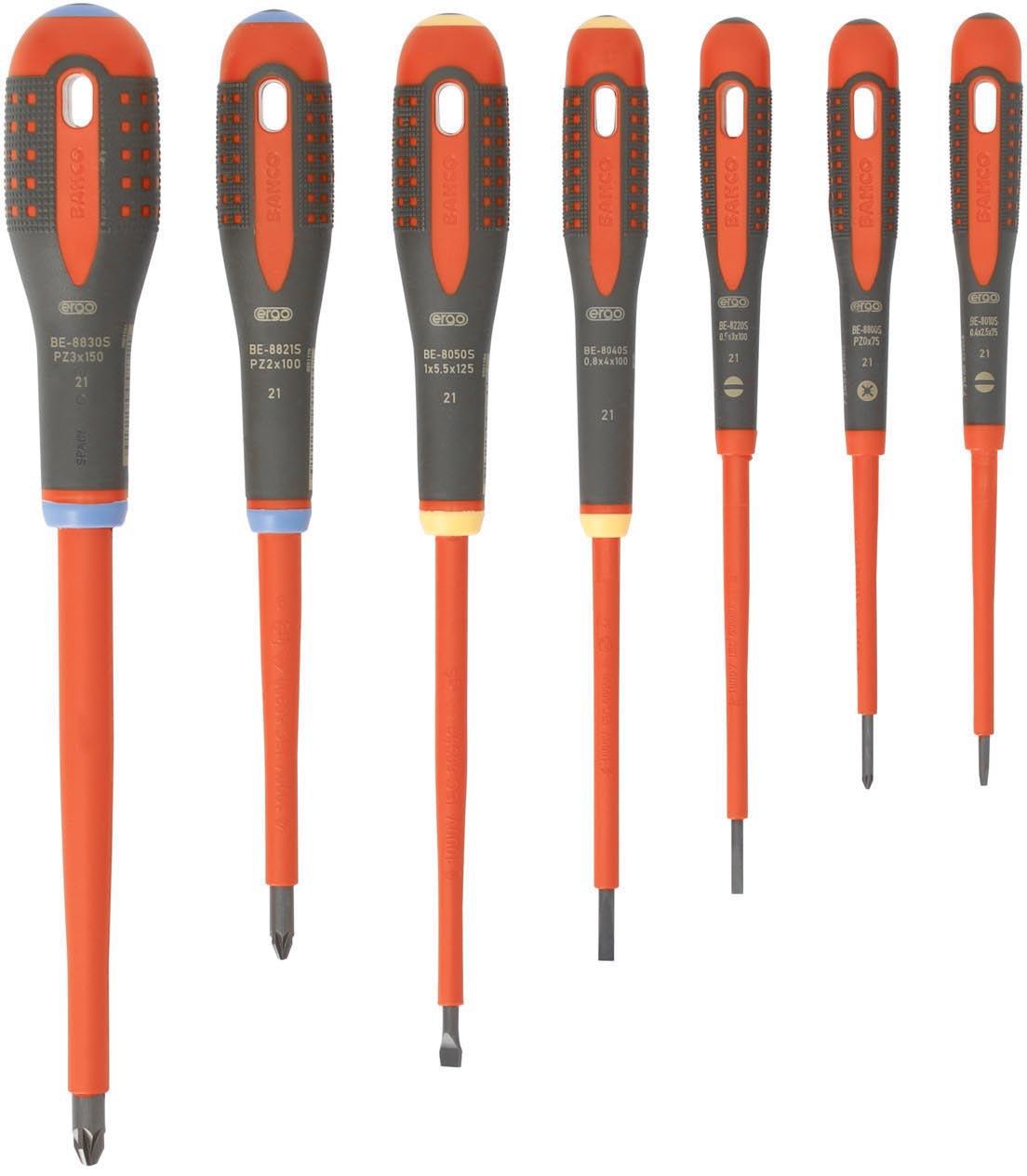 BE-9888S VDE ERGO S/DRIVER SET 7PC SL/PZ