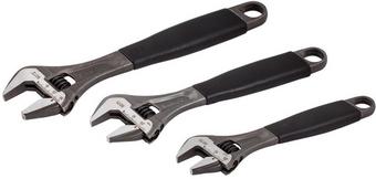Bahco 3Pc Adjustable Wrench Ergo Grip