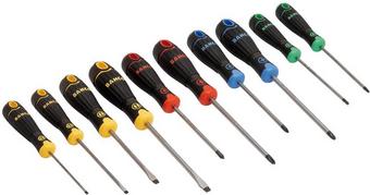 BAHCO 10PC COLOURED HANDLE S/DRIVER SET