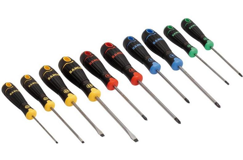 BAHCO 10PC COLOURED HANDLE S/DRIVER SET BAHCO 10PC COLOURED HANDLE S/DRIVER SET