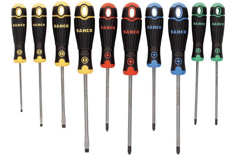 BAHCO 10PC COLOURED HANDLE S/DRIVER SET BAHCO 10PC COLOURED HANDLE S/DRIVER SET