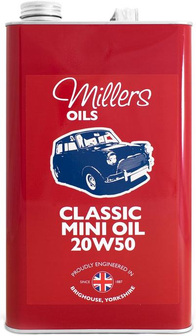 Millers Oils Classic Mini 20W50 Engine Oil - 5L Millers Oils Classic Mini 20W50 Engine Oil - 5L