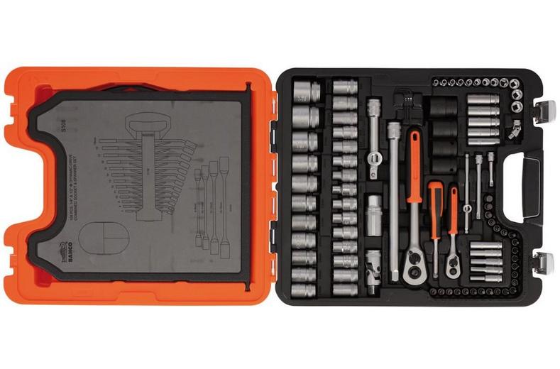 BAHCO S108 108PC SOCKET SET 1/4 & 1/2IN DR BAHCO S108 108PC SOCKET SET 1/4 & 1/2IN DR