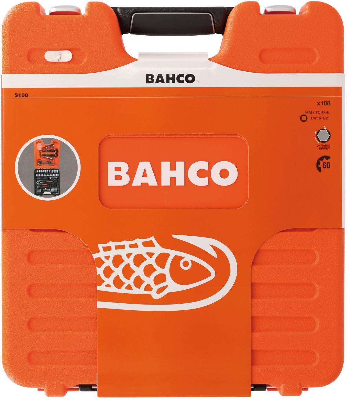 BAHCO S108 108PC SOCKET SET 1/4 & 1/2IN DR