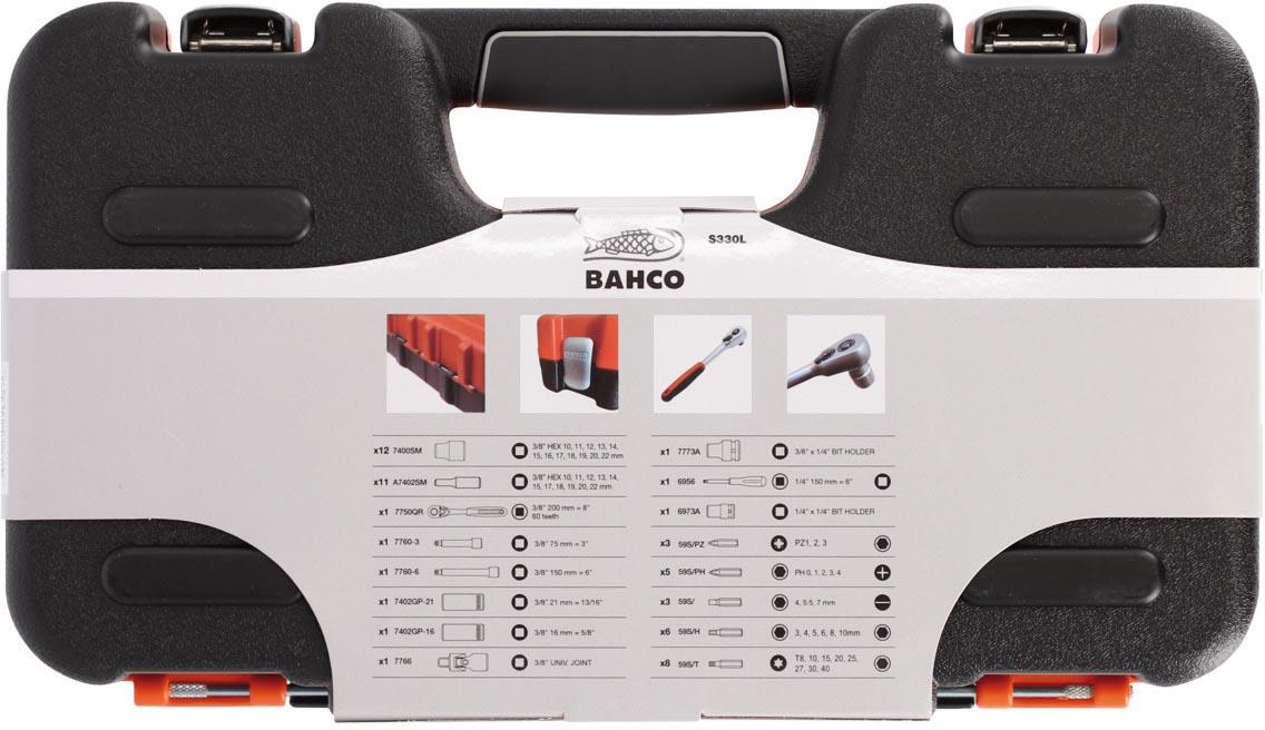 BAHCO S330L SOCKET SET 53PC MM 1/4&3/8SD DEEP