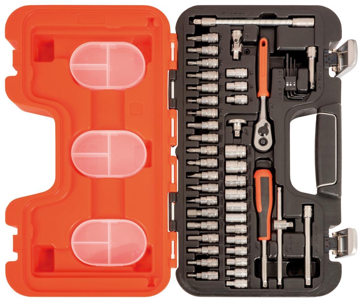BAHCO S460 SOCKET SET 46PC 1/4IN DR
