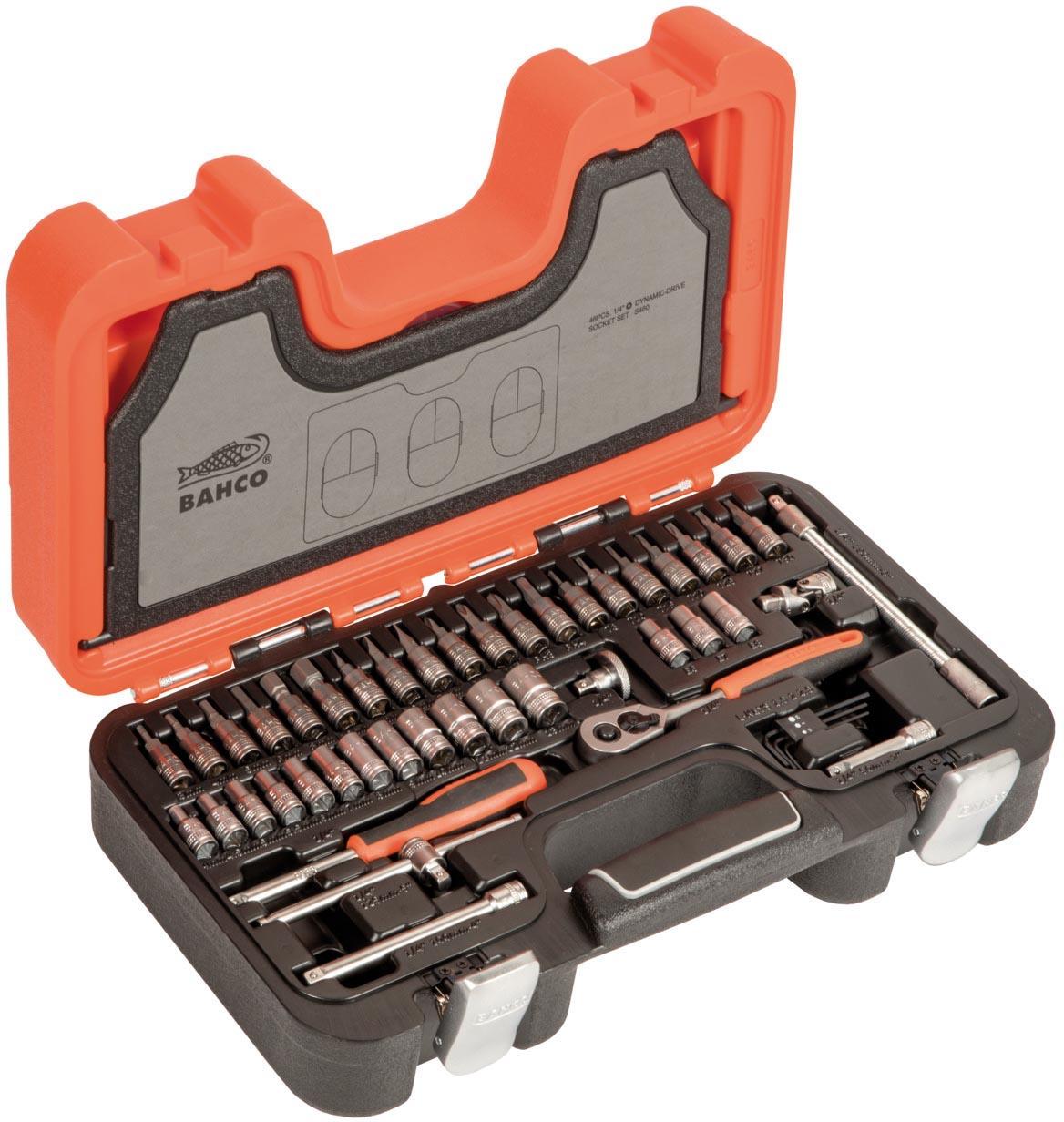 BAHCO S460 SOCKET SET 46PC 1/4IN DR