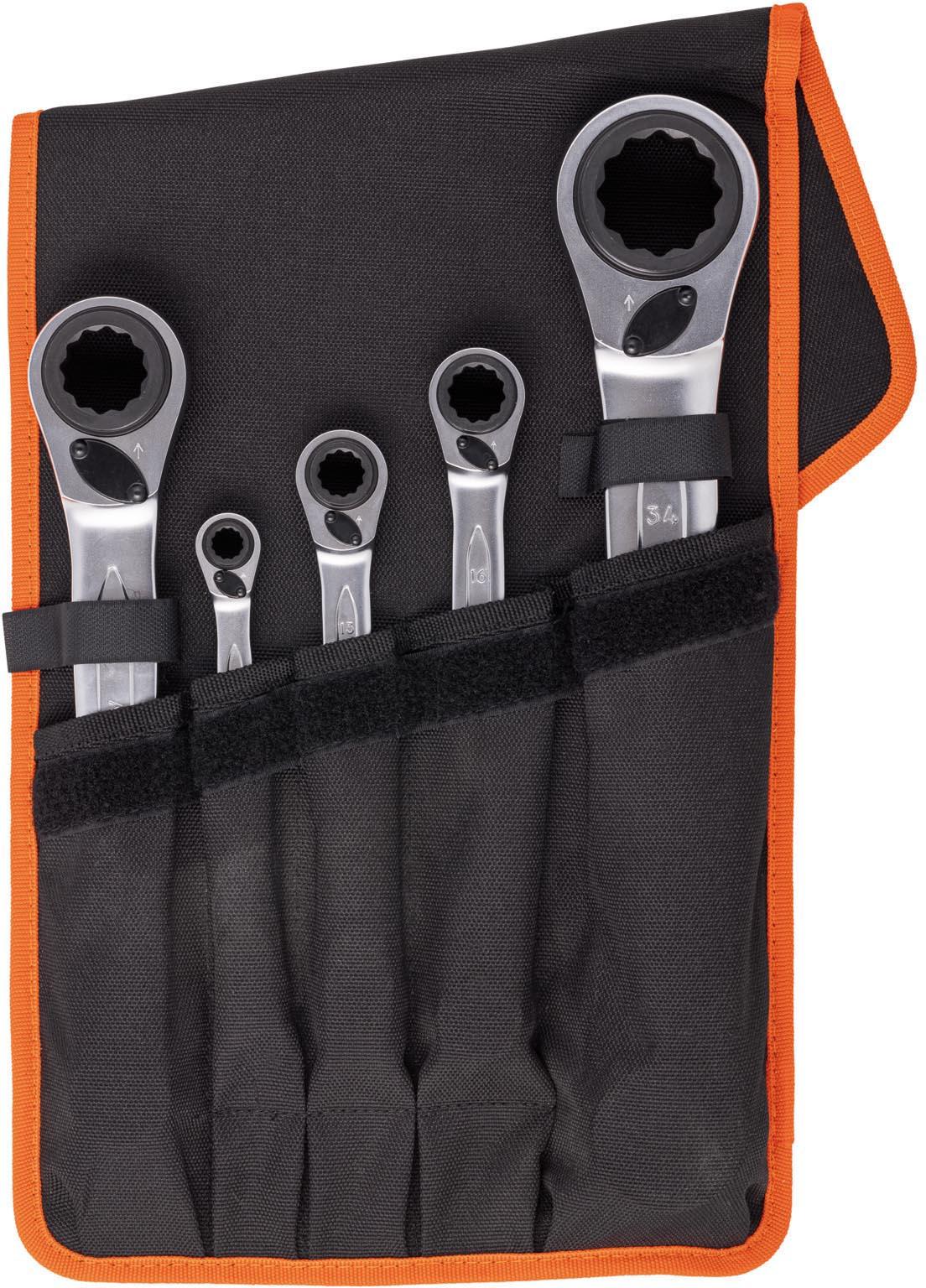 Bahco Ratchet Spanner Set 5Pc 8-36mm