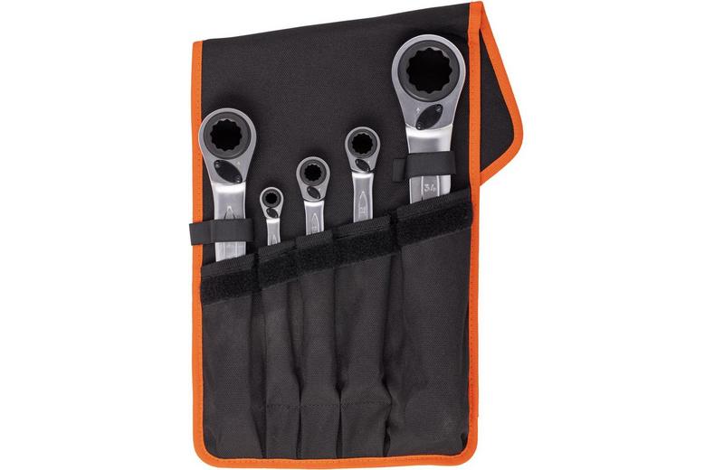 Bahco Ratchet Spanner Set 5Pc 8-36mm Bahco Ratchet Spanner Set 5Pc 8-36mm
