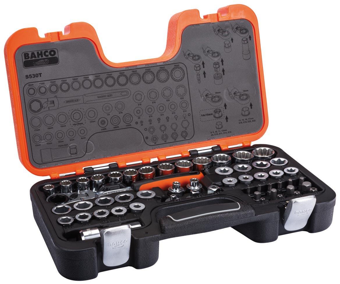 BAHCO S530T PASS THROUGH SOCKET SET 53PC