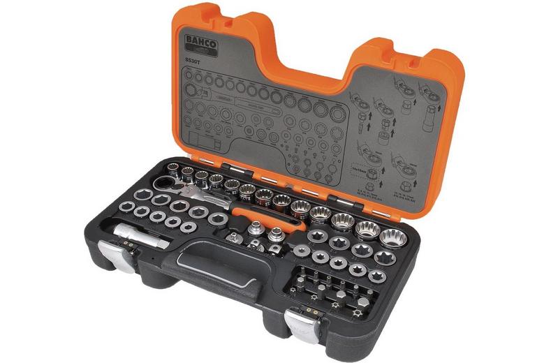 BAHCO S530T PASS THROUGH SOCKET SET 53PC BAHCO S530T PASS THROUGH SOCKET SET 53PC