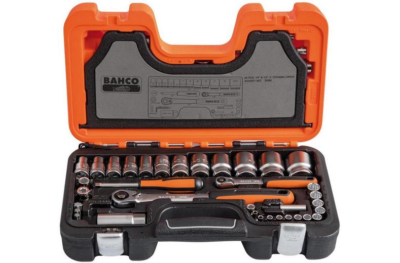 BAHCO S560 SOCKET SET 56PC 1/4IN & 1/2SQDR BAHCO S560 SOCKET SET 56PC 1/4IN & 1/2SQDR