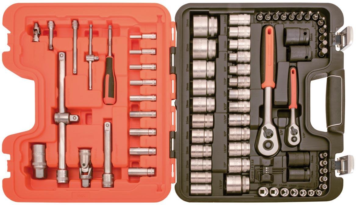 BAHCO S800  SOCKET SET  77PC 1/4 & 1/2IN DR