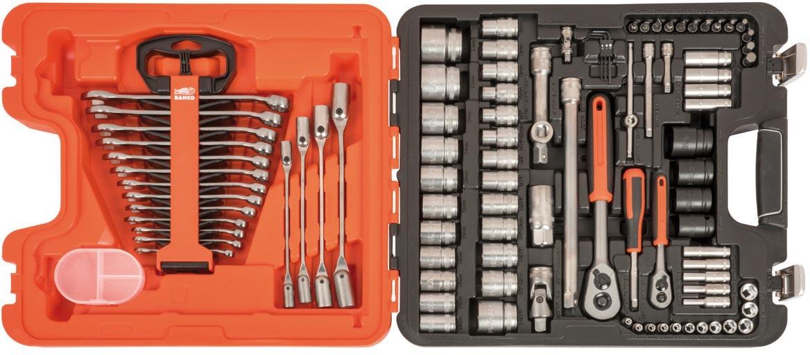 BAHCO S87+7 SOCKET SET  94PC 1/4 & 1/2IN DR