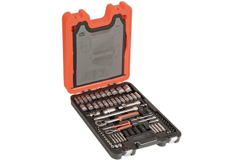 BAHCO S87+7 SOCKET SET 94PC 1/4 & 1/2IN DR BAHCO S87+7 SOCKET SET 94PC 1/4 & 1/2IN DR