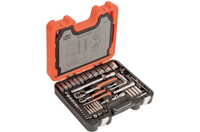BAHCO S910 SOCKET SET STD 92PC 1/4 & 1/2IN DR BAHCO S910 SOCKET SET STD 92PC 1/4 & 1/2IN DR