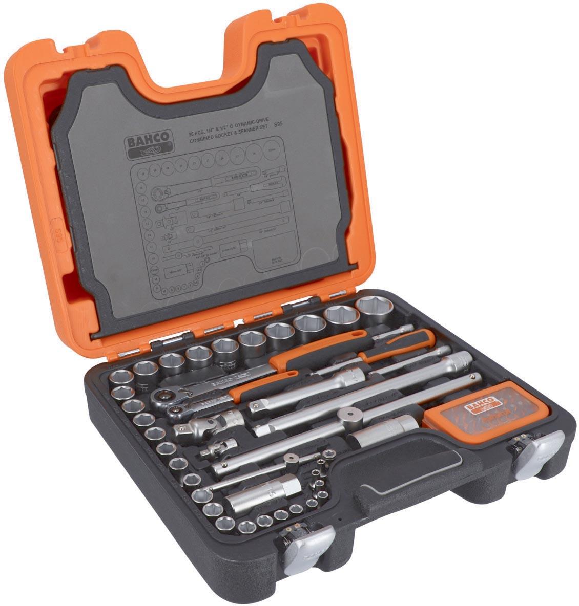 BAHCO 95 PIECE SOCKET & MECH SET