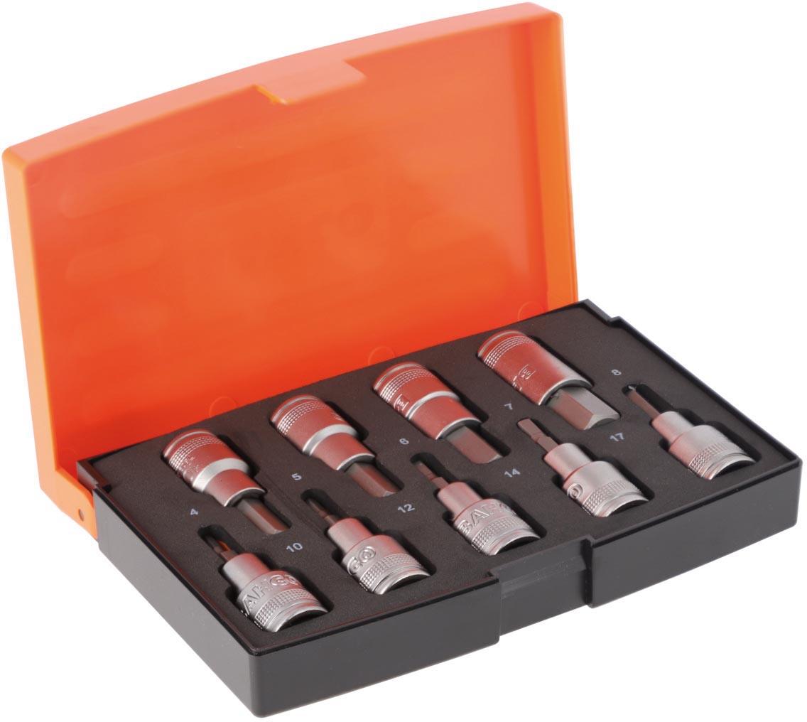 BAHCO 9 PIECE HEX BIT SOCKET SET