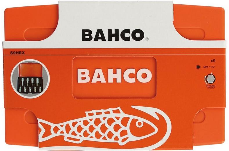 BAHCO 9 PIECE HEX BIT SOCKET SET BAHCO 9 PIECE HEX BIT SOCKET SET