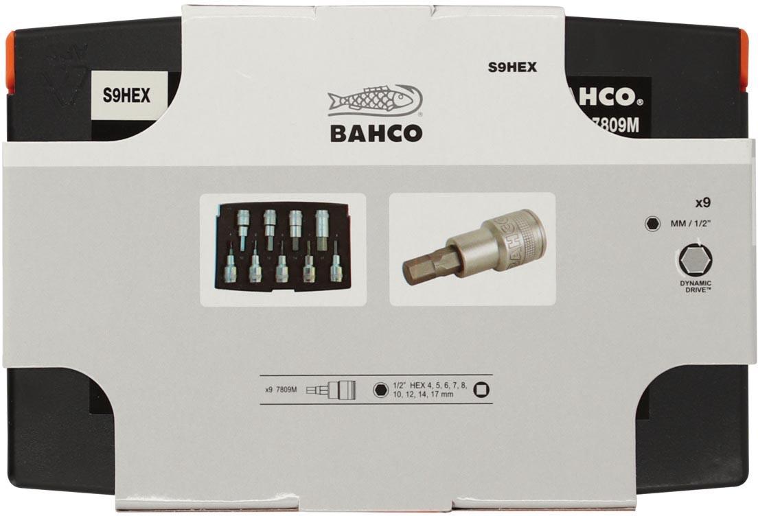 BAHCO 9 PIECE HEX BIT SOCKET SET