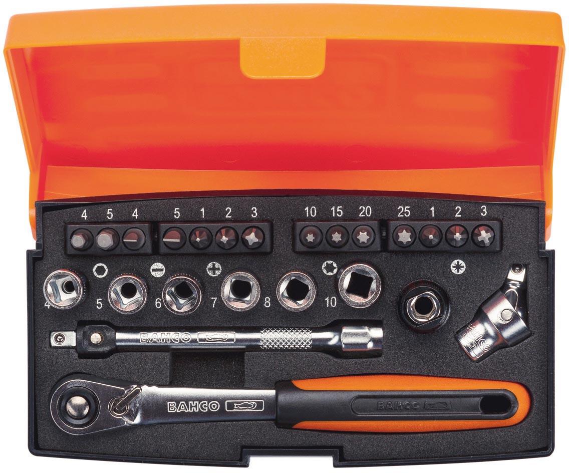 BAHCO SL24 SOCKET SET 24PC 1/4IN DR