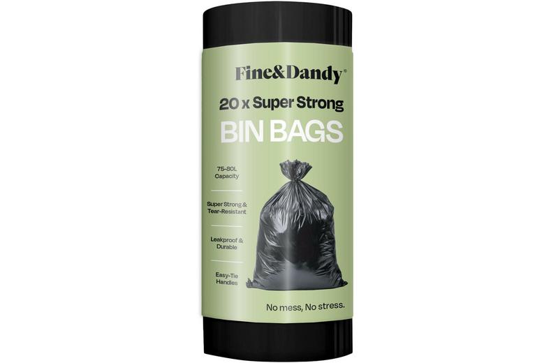 Fine & Dandy 30x 75-80L Bin Bags (Roll) Fine & Dandy 30x 75-80L Bin Bags (Roll)