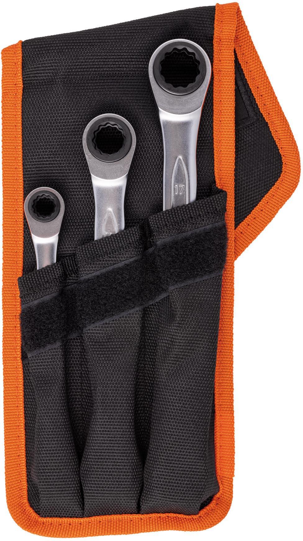 BAHCO S4RM REV RATCHET SPANNER SET 3PC 8-19MM