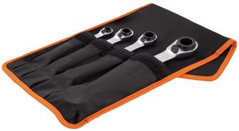 BAHCO S4RM REV RATCHET SPANNER SET 4PC 8-27MM