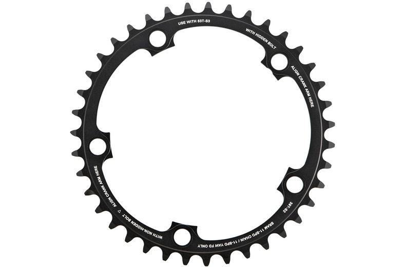 Sram Chains & Spares Road 38T V1 1 Alum 3Mm Black (52-38): Black 38T Sram Chains & Spares Road 38T V1 1 Alum 3Mm Black (52-38): Black 38T